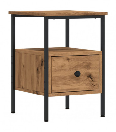 vidaXL Bedside Cabinet Artisan Oak 34x36x50 cm Engineered Wood