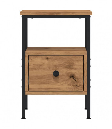 vidaXL Bedside Cabinet Artisan Oak 34x36x50 cm Engineered Wood