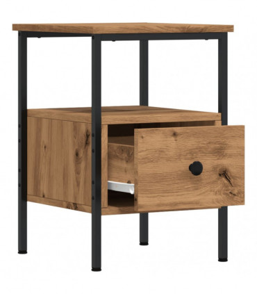 vidaXL Bedside Cabinet Artisan Oak 34x36x50 cm Engineered Wood