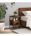 vidaXL Bedside Cabinet Old Wood 34x36x50 cm Engineered Wood