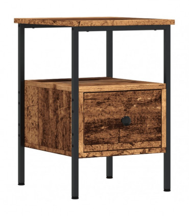 vidaXL Bedside Cabinet Old Wood 34x36x50 cm Engineered Wood