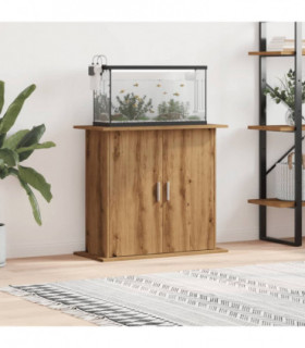 vidaXL Aquarium Stand Artisan Oak 81x36x73 cm Engineered Wood