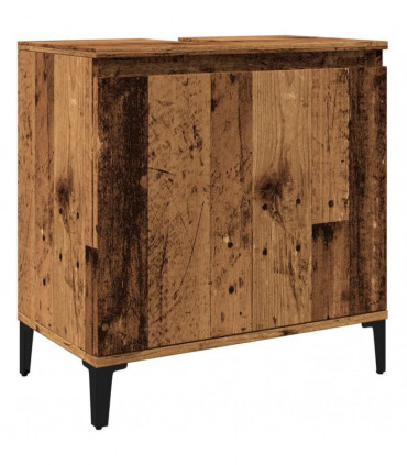 vidaXL Sink Cabinet Old Wood 58x33x60 cm Engineered Wood
