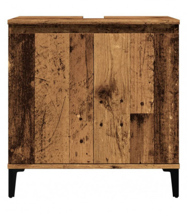 vidaXL Sink Cabinet Old Wood 58x33x60 cm Engineered Wood
