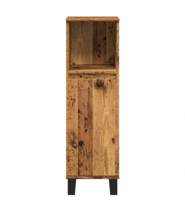 vidaXL Bathroom Cabinet Old Wood 30x30x100 cm Engineered Wood