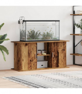 vidaXL Aquarium Stand Old Wood 121x41x58 cm Engineered Wood