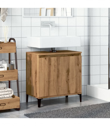 vidaXL Sink Cabinet Artisan Oak 58x33x60 cm Engineered Wood