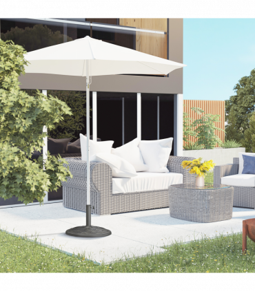 Resin-Bronze Umbrella Base for ?38mm and ?48mm Poles, 54.5 x 33H cm