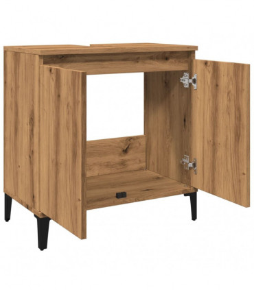 vidaXL Sink Cabinet Artisan Oak 58x33x60 cm Engineered Wood