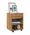 vidaXL Rolling Cabinet Artisan Oak 46x36x59 cm Engineered Wood