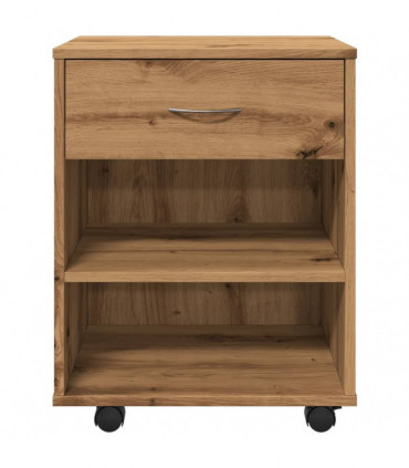 vidaXL Rolling Cabinet Artisan Oak 46x36x59 cm Engineered Wood