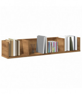 vidaXL CD Wall Shelf Artisan Oak 100x18x18 cm Engineered Wood