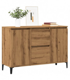 vidaXL Sideboard Artisan Oak 102x35x70 cm Engineered Wood