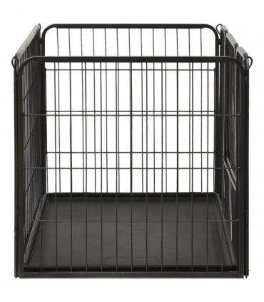 vidaXL Puppy Playpen Steel 91.5x59x61 cm