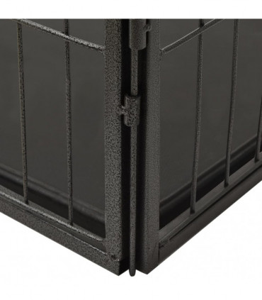 vidaXL Puppy Playpen Steel 91.5x59x61 cm