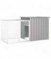 vidaXL Rabbit Cage Grey 200x91x100 cm Galvanised Steel