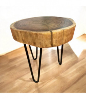 40CM WOODEN ROUND STOOL