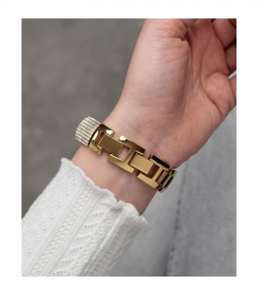 Sekonda Ladies Bling Gold Case & Alloy Bracelet with Champagne Dial Watch 40468