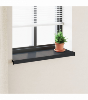 vidaXL Window Sill Anthracite with Wood Grain 80 x 30 x 4.5 cm PVC