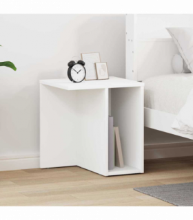 vidaXL End Table White 37 x 32 x 40 cm Engineered Wood