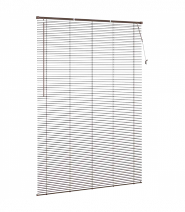 vidaXL Venetian Blind Manual Dark Brown with Pattern 213 x 130 cm PVC