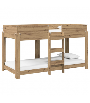 vidaXL Bunk Bed for Kids Artisan Oak 100 x 200 cm Engineered Wood