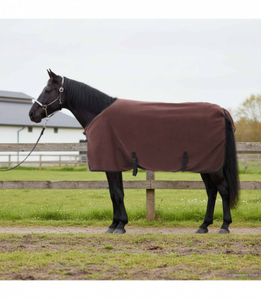 vidaXL Horse Blanket Full Dark Brown Polyester