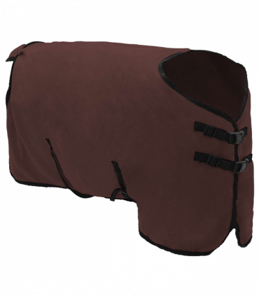 vidaXL Horse Blanket Full Dark Brown Polyester