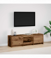 vidaXL TV Cabinet with LED Old Wood 140 x 34 x 40 cm Engineered Wood