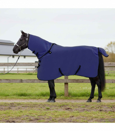 vidaXL Horse Blanket Navy Blue Polyester