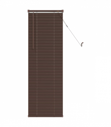 vidaXL Venetian Blind Manual Dark Brown with Pattern 150 x 60 cm PVC