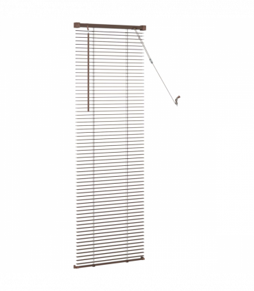 vidaXL Venetian Blind Manual Dark Brown with Pattern 150 x 60 cm PVC