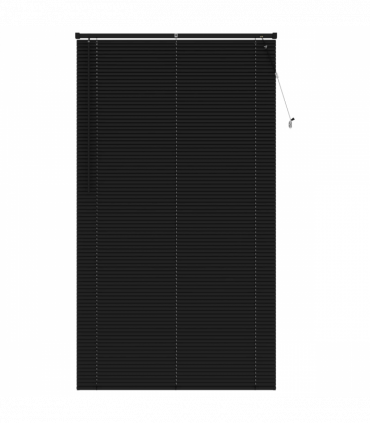 vidaXL Venetian Blind Manual Adjustable Black 213 x 110 cm PVC