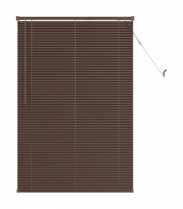 vidaXL Venetian Blind Manual Dark Brown with Pattern 150 x 90 cm PVC