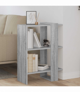 vidaXL Bookshelf Grey Sonoma 52 x 25 x 71.5 cm Engineered Wood