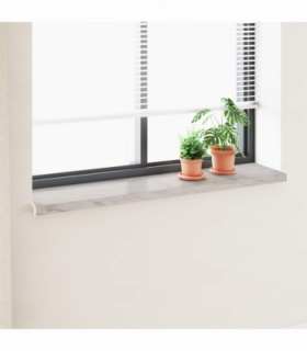 vidaXL Window Sill Marble Text -enure 120 x 35 x 4.5 cm PVC