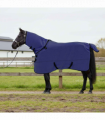 vidaXL Horse Blanket Navy Blue Polyester