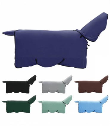 vidaXL Horse Blanket Navy Blue Polyester