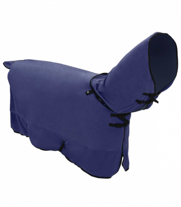 vidaXL Horse Blanket Navy Blue Polyester