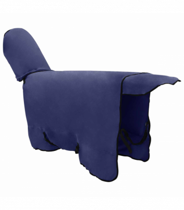 vidaXL Horse Blanket Navy Blue Polyester