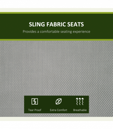 Steel 3 Person Swing Chair & Adjustable Canopy - Dark Grey 196cm x 116cm x 172cm