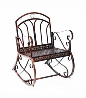 Iron Rocking Chair-Bronze