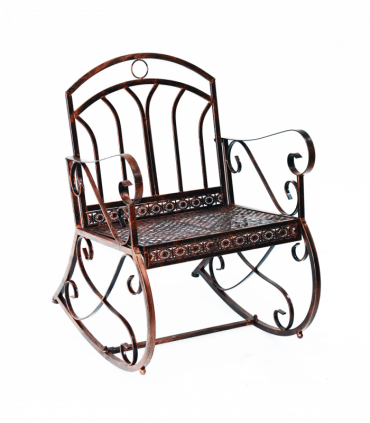 Iron Rocking Chair-Bronze