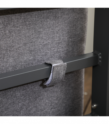 Outsunny 4 Pieces Garden Sectional Sofa Table Furniture Set Aluminium w/ Cushion