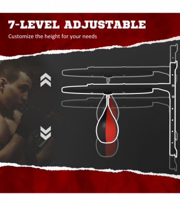 SPORTNOW Adjustable Speed Bag Platform, Wall Mount Punching Bag Training Kit