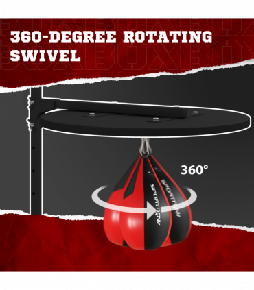 SPORTNOW Adjustable Speed Bag Platform, Wall Mount Punching Bag Training Kit