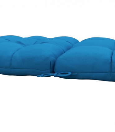 Outsunny 2pc Outdoor Seat Cushion with Backrest, Ties, for Garden, Blue