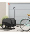 vidaXL Bike Trailer Black 45 kg Iron