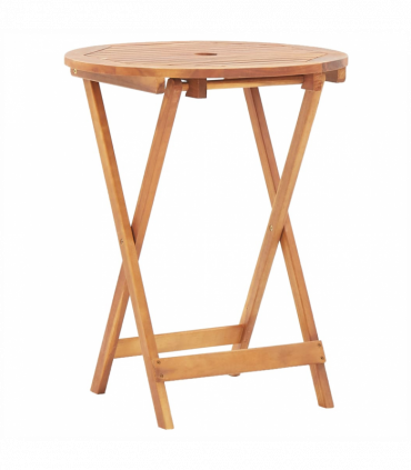 vidaXL 3 Piece Bistro Set Beige Fabric and Solid Wood