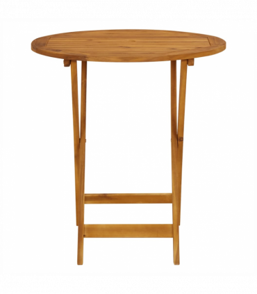 vidaXL 3 Piece Bistro Set Cream White Fabric and Solid Wood